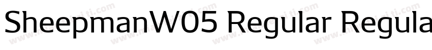 SheepmanW05 Regular Regular字体转换